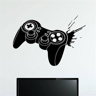 Wandsticker mit Motiv eines Gamecontrollers