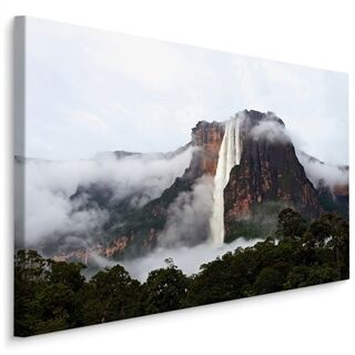 Leinwand Angel Waterfall Jump In Venezuela