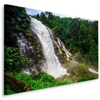 Leinwandbild Wasserfall im tropischen Wald