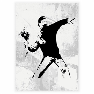 Poster - Blumenaktivistin von banksy