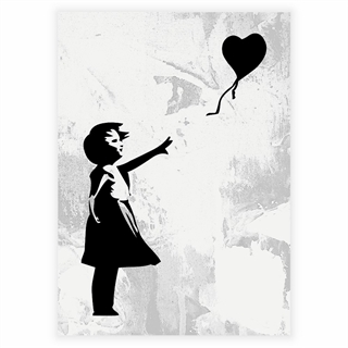 Poster - Mädchen mit Ballon von Banksy