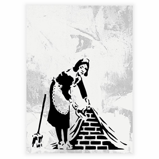 Poster - Putzfrau von Banksy