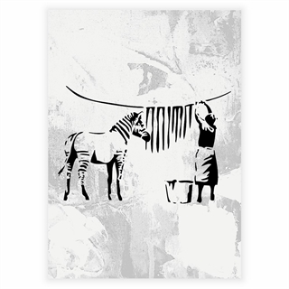 Poster - Zebrastreifen zum Trocknen von Banksy
