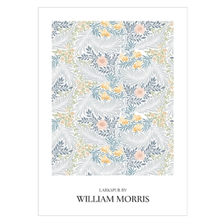 Poster mit RITTERSPORN VON William Morris 1