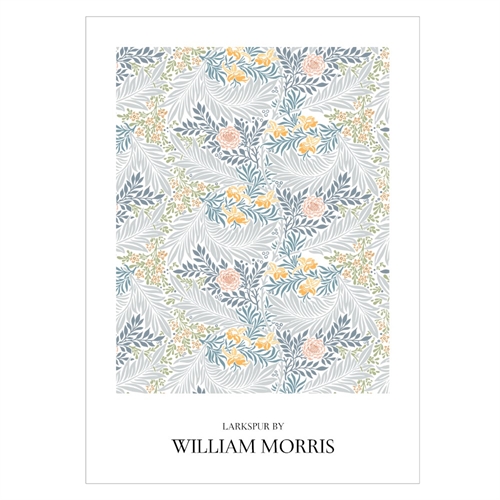 Poster mit RITTERSPORN VON William Morris 1