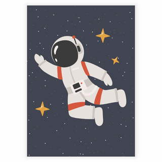 Astronaut als Poster für das Kinderzimmer