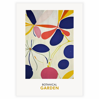 Schöner und farbenfroher Botanischer Garten als Poster