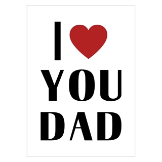 Poster - Ich/Wir Love dich DAD