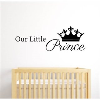 Unser kleiner Prinz ein Wandtattoo mit Text und Motiv