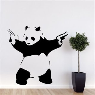 Bewaffneter Panda des Graffiti-Künstlers Banksy