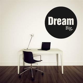 Wandtattoo Dream big - Der Text über große Träume