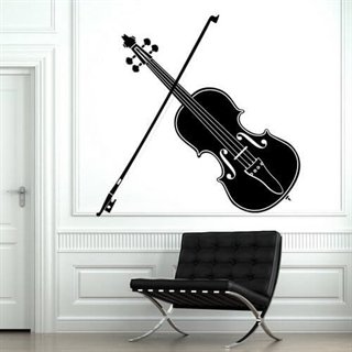 Beautiful Violin - Der Musiker wird diesen Wandaufkleber lieben