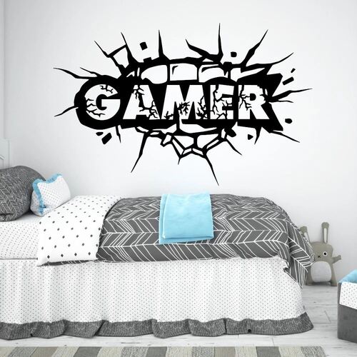 Wandsticker Gamer 3D Loch in der Wand