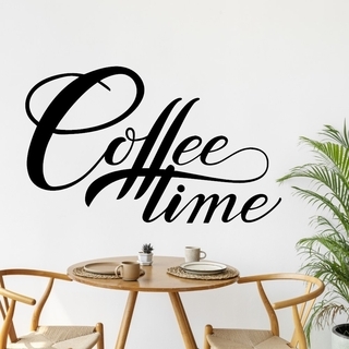 Wandtattoo für die Küche mit dem Text „Kaffeezeit“