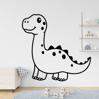 Der süße Dinosaurier als Wandtattoo fürs Kinderzimmer