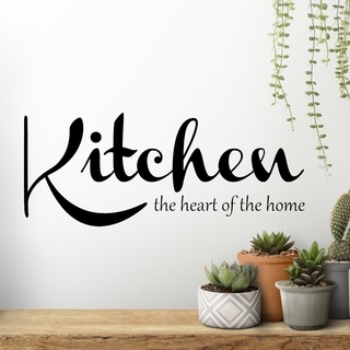 Der Text mit Zitat - Küche Zuhause als Wandtattoo
