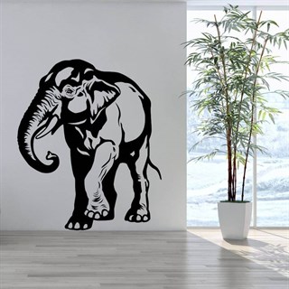Wandsticker mit asiatischem Elefant