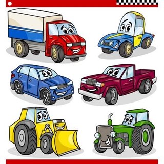Bedruckte wandaufkleber mit text wandaufkleber cartoon autos
