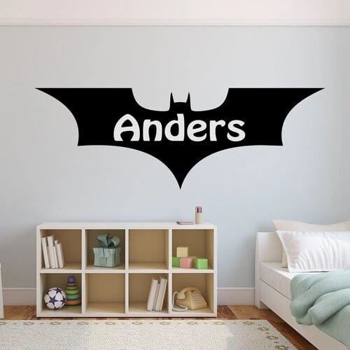 Batman-Namenstext - Kaufen Sie hier Ihre Wandaufkleber