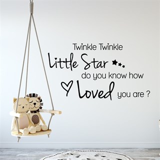 Text, Twinkle Twinkle Little Star - Wandaufkleber