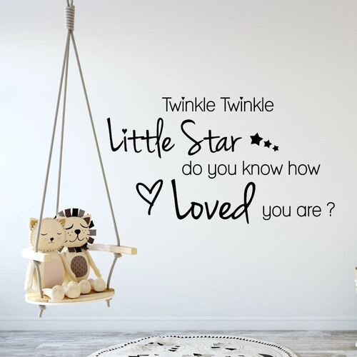 Wandsticker - Mit dem Text: Twinkle twinkle little Star