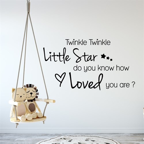 Wandsticker - Mit dem Text: Twinkle twinkle little Star