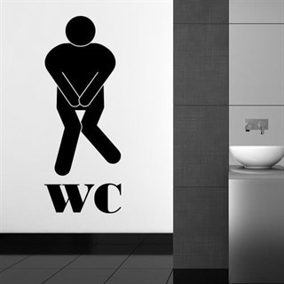 WC-Aufkleber - Ein richtig lustiger Mann für die Toilettentür